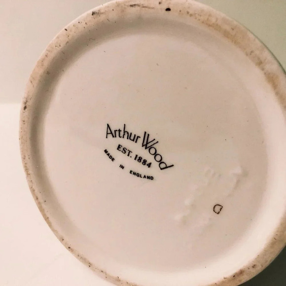 Vtg  Arthur Wood Cow Milk Pitcher Small Ceramic 5.5 Inch Tall England - Picture 10 of 12